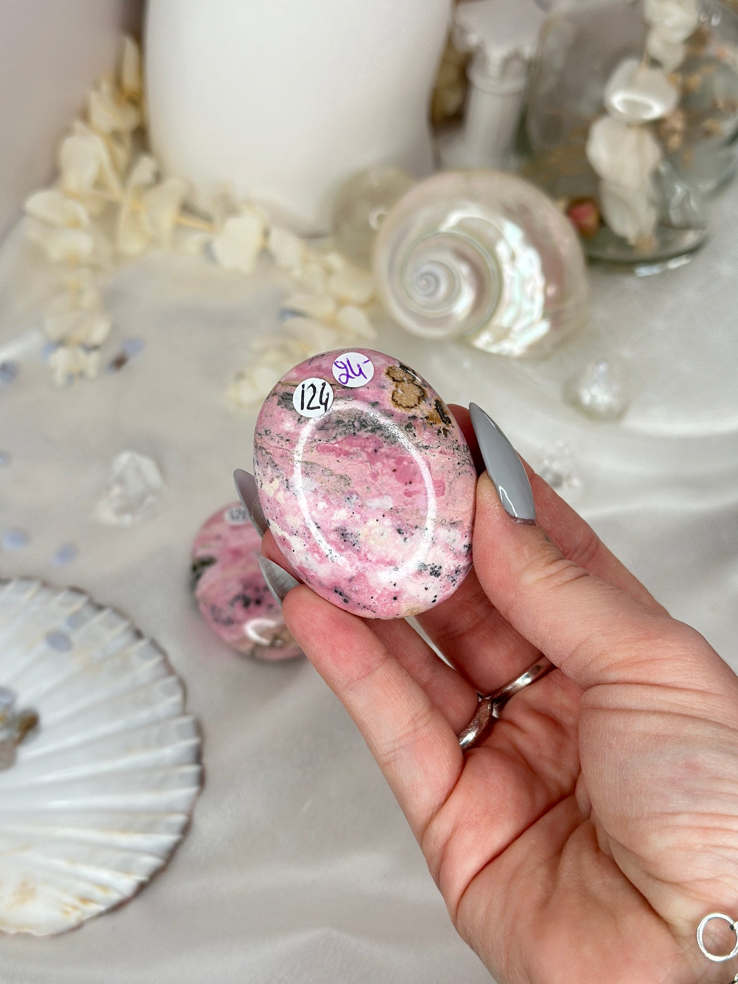 Galets Rhodonite du Pérou