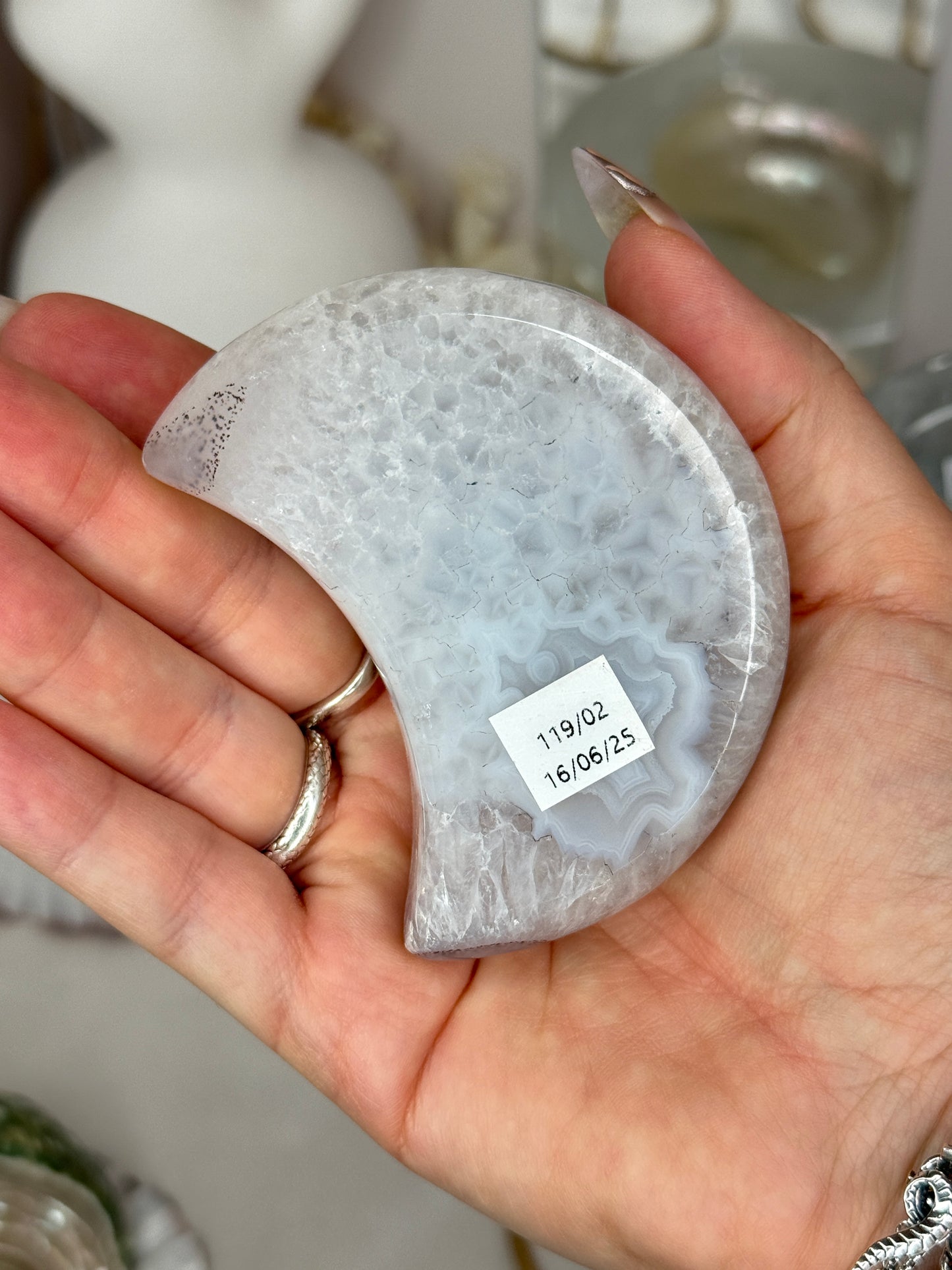 Lunes Agate sur socle - Brésil