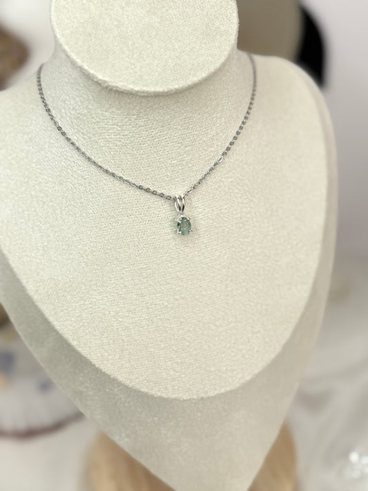 Petit pendentif tourmaline BLEUE
