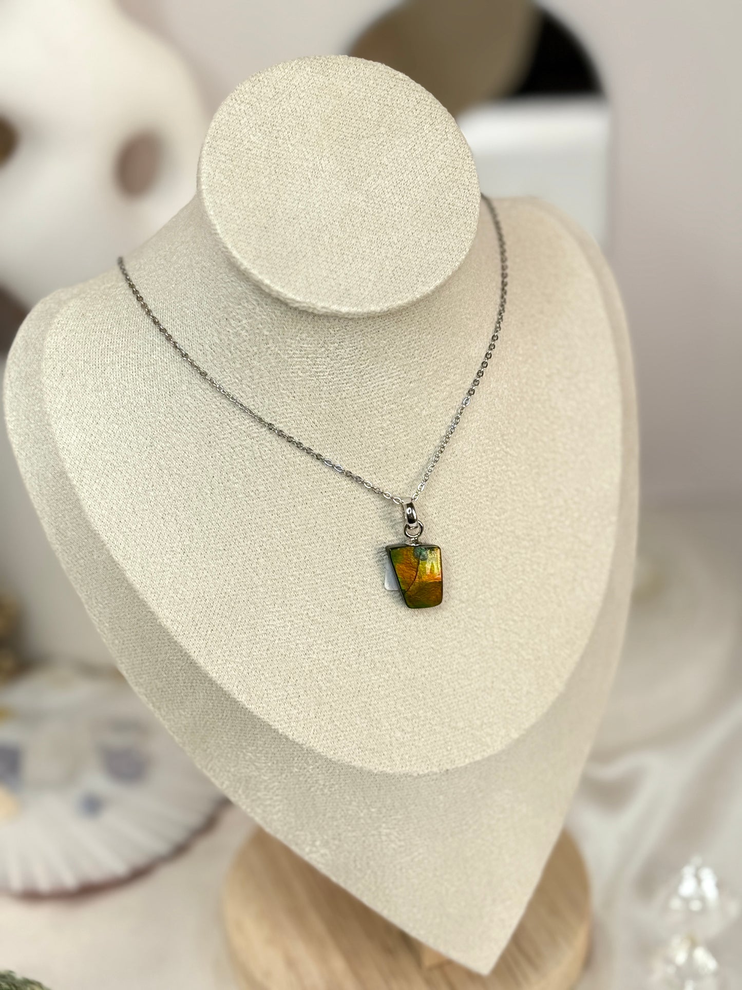Pendentif Ammolite - Argent 925
