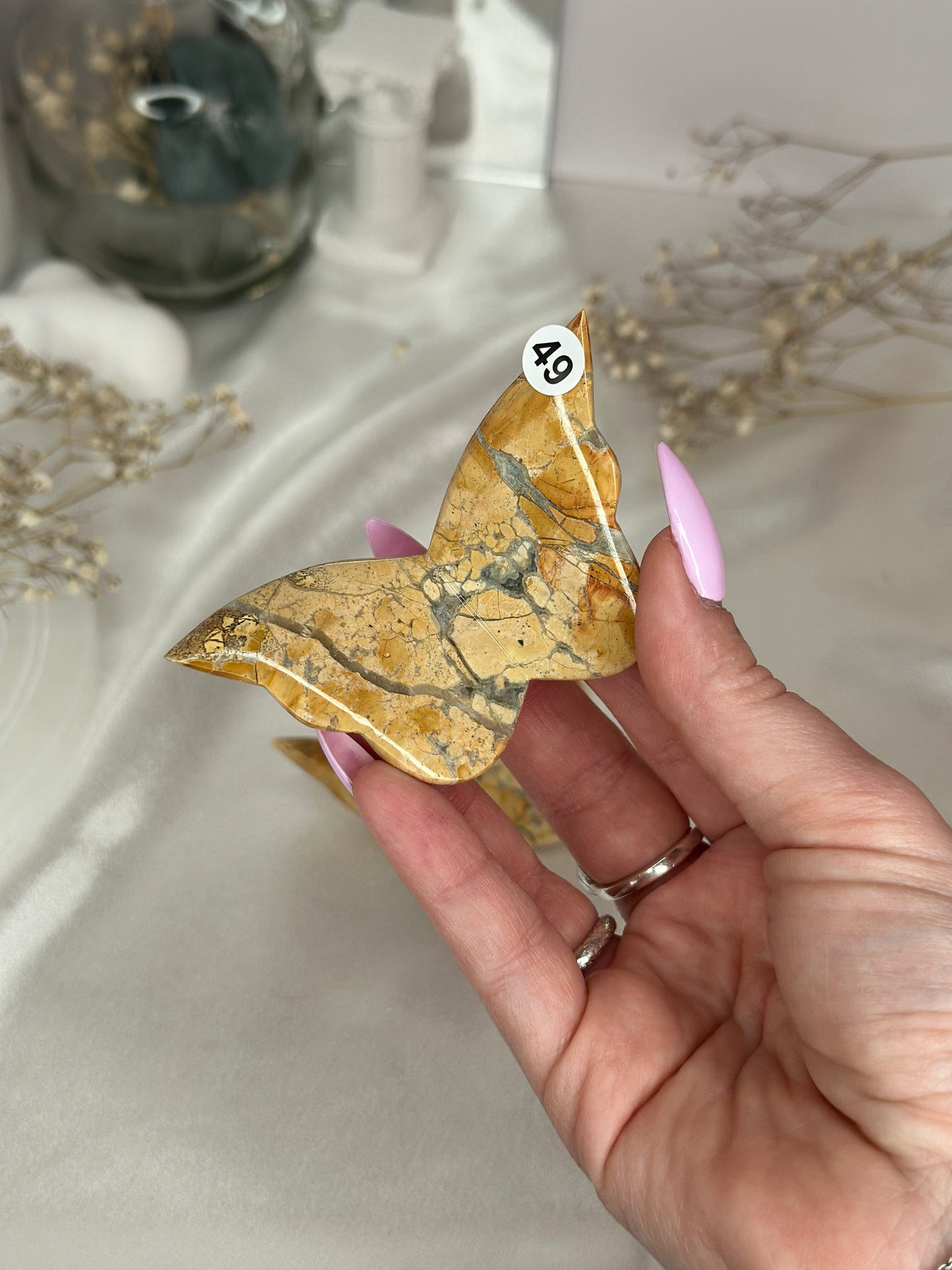 Papillons 3D - jaspe maligano