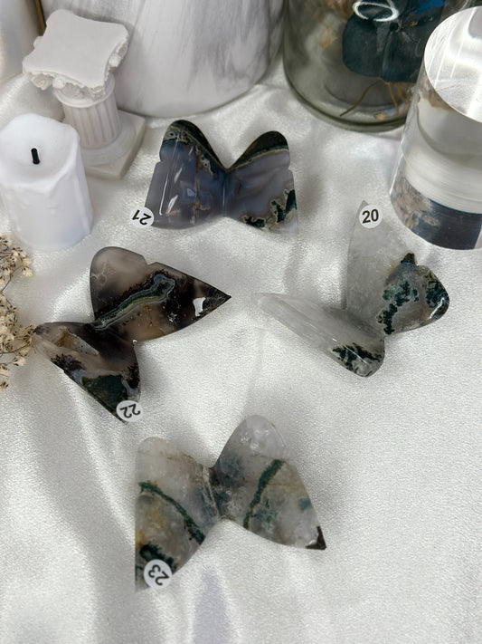 Papillons 3D - agate mousse