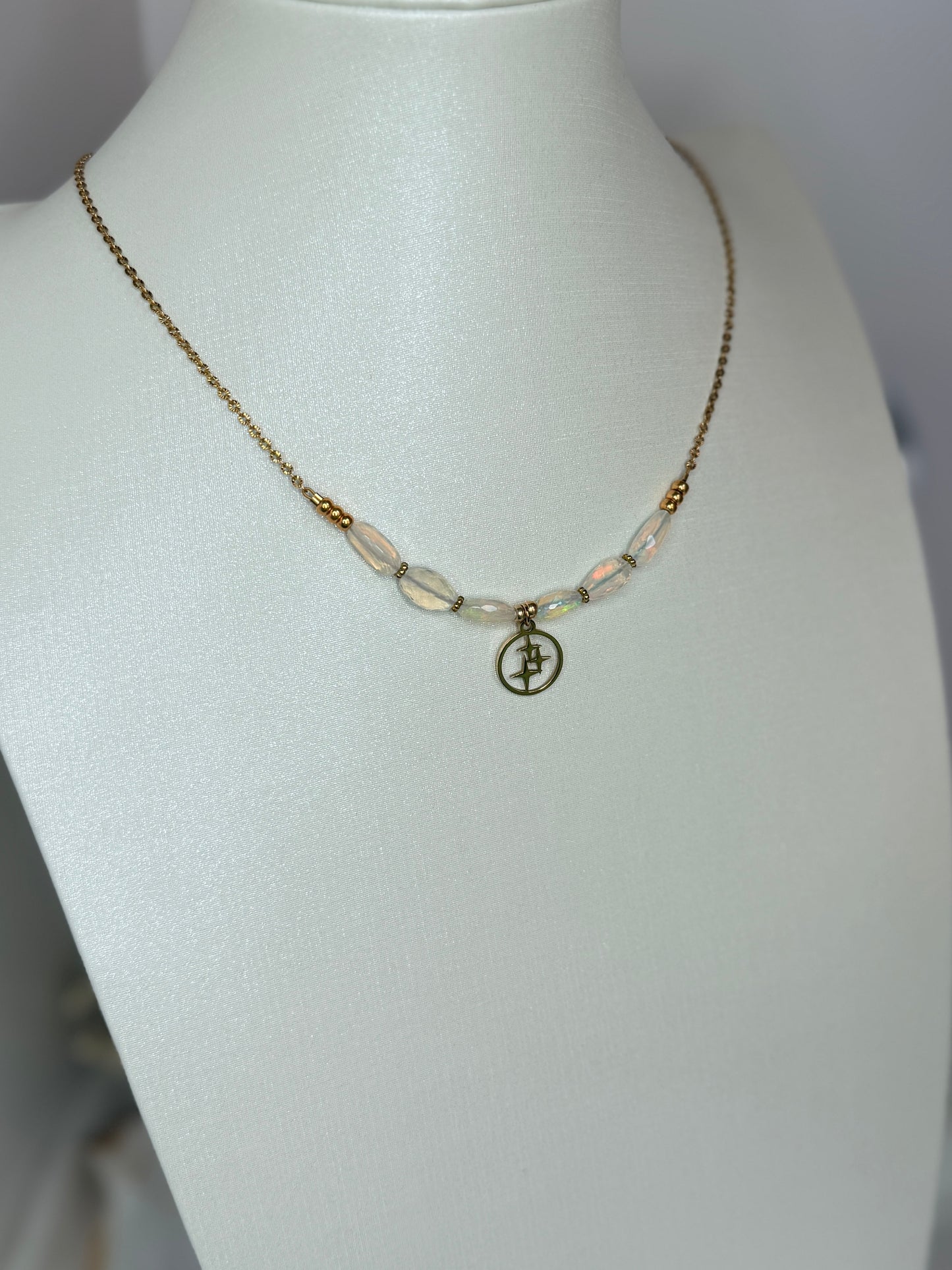 Collier Kristal Ame - Opales