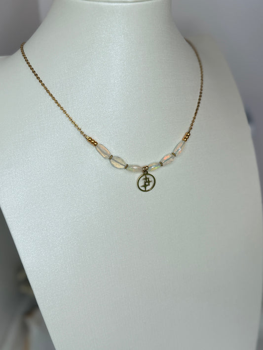 Collier Kristal Ame - Opales