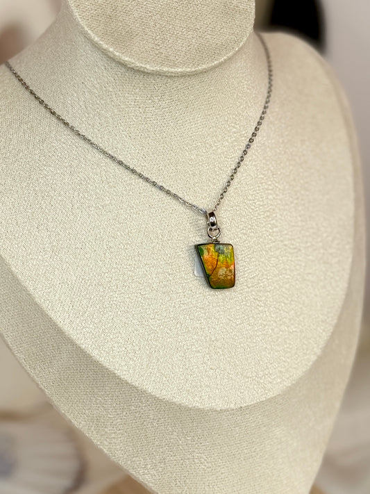 Pendentif Ammolite - Argent 925
