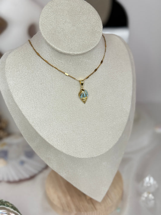 Pendentif coquillage - Larimar
