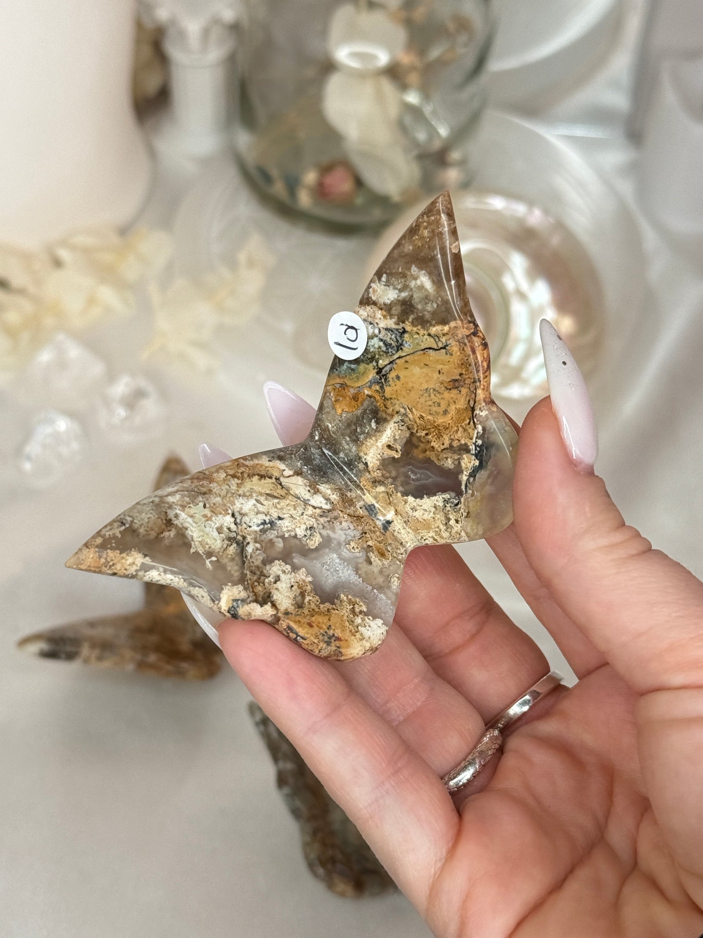 Papillons 3D - Agate mousse