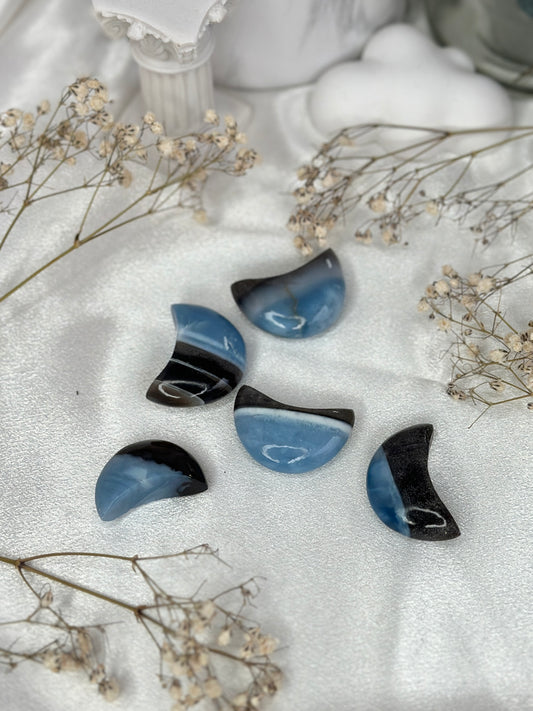 Minis lunes - Opale bleue