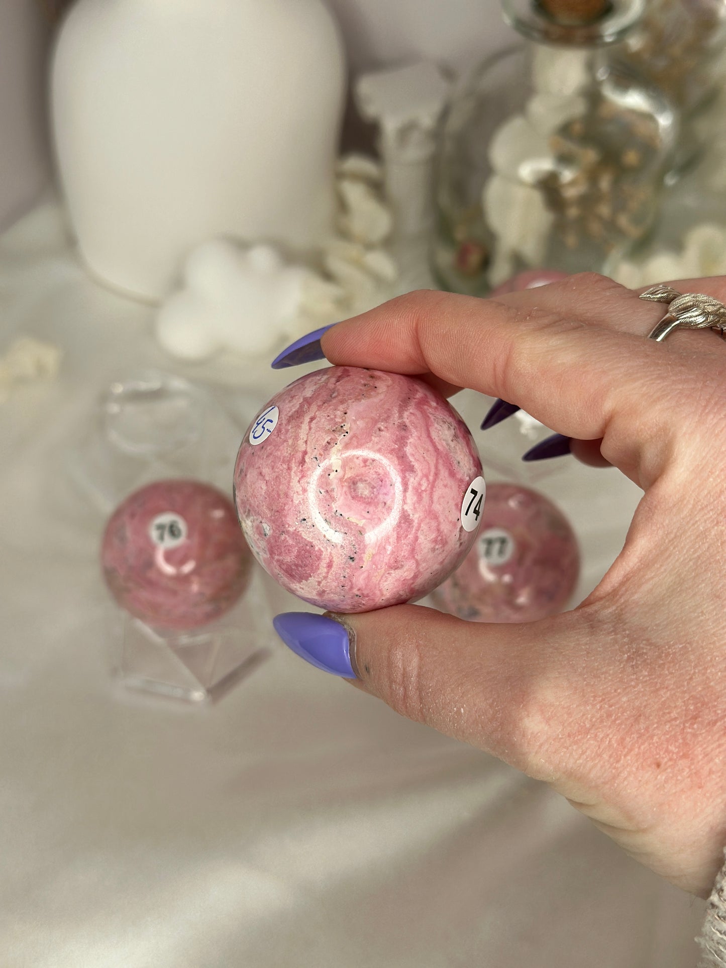 Sphères Rhodonite - Pérou