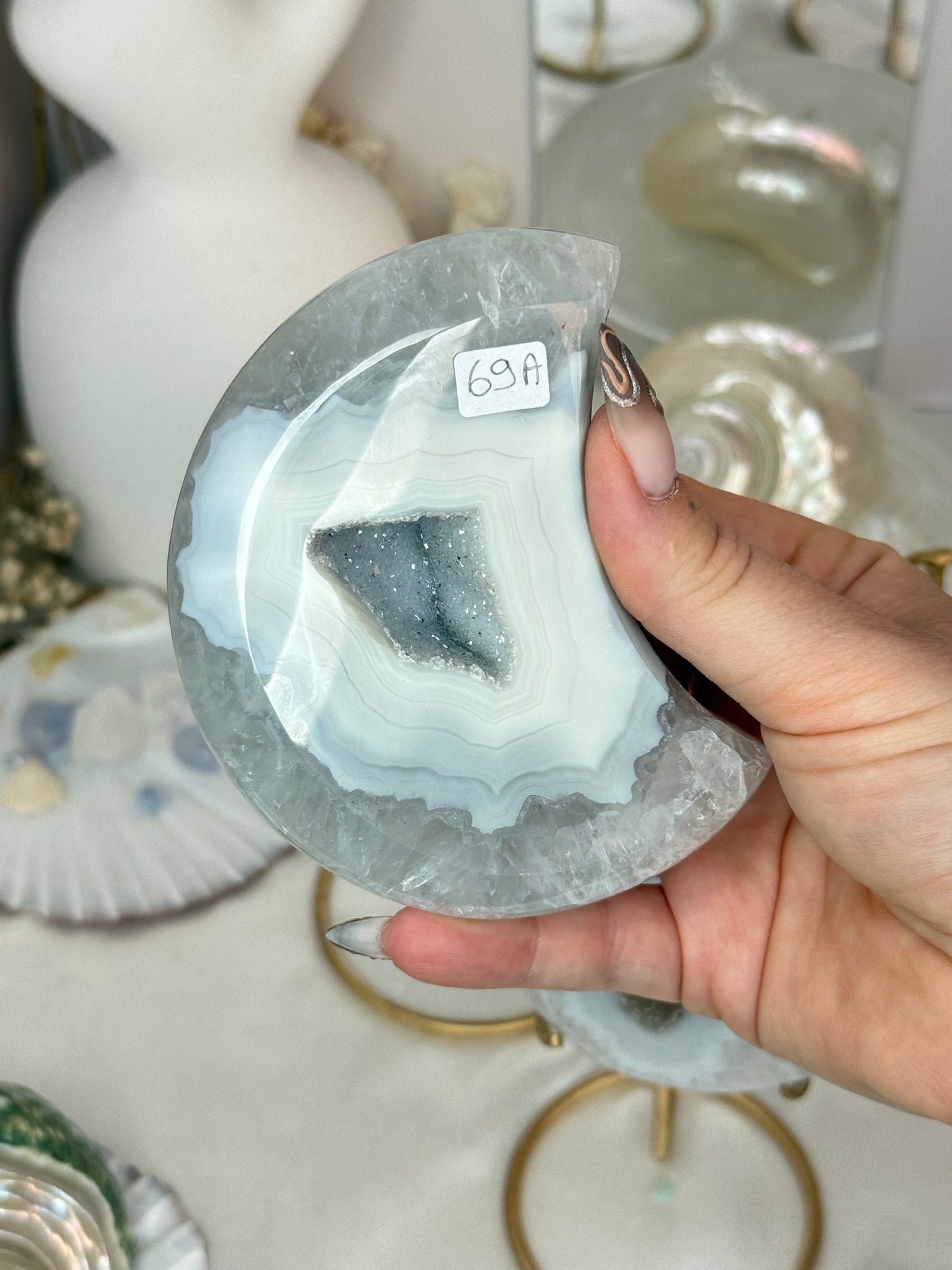 Lunes Agate sur socle - Brésil