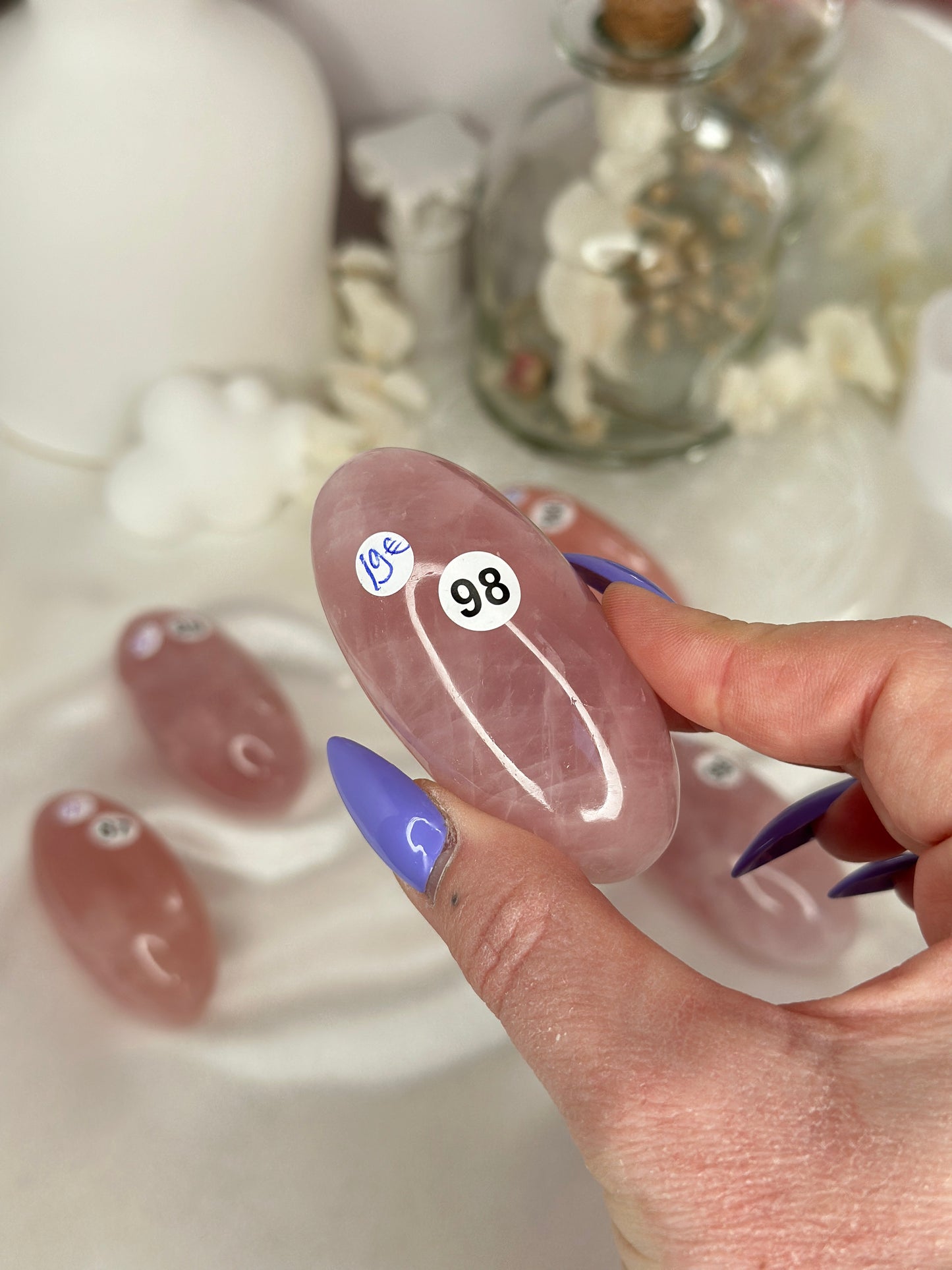 Shiva Lingam - quartz rose