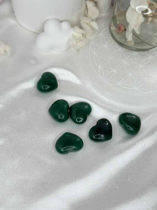 Minis cœurs - Aventurine Verte