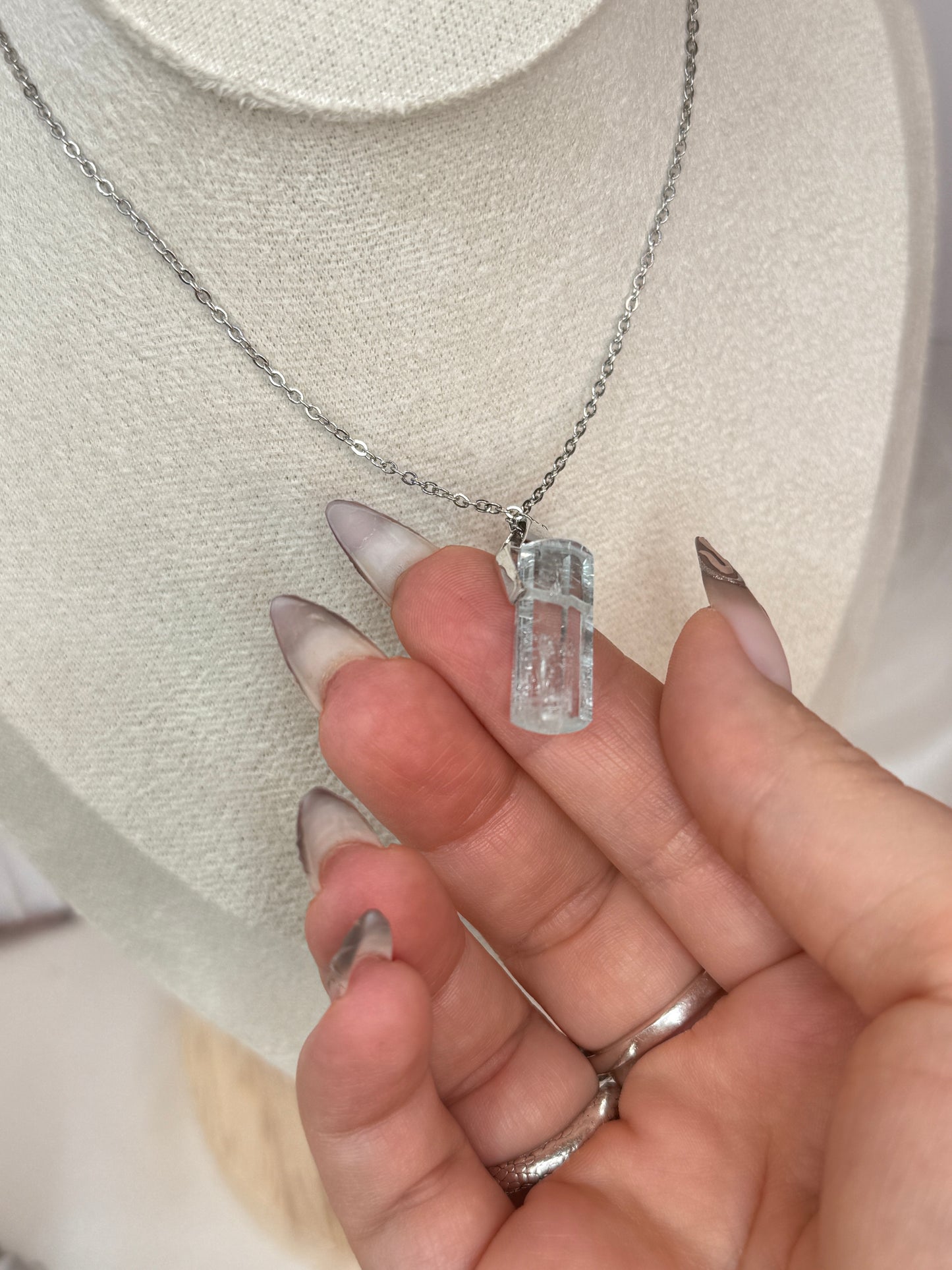 Pendentif Aigue Marine - argent 925