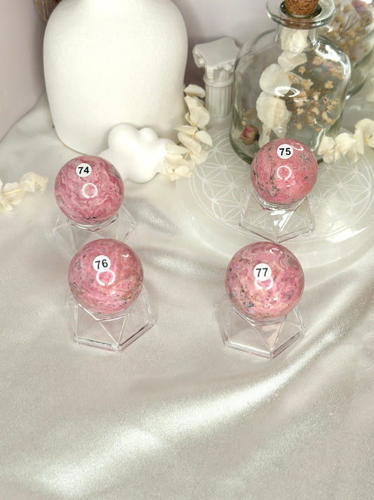 Sphères Rhodonite - Pérou