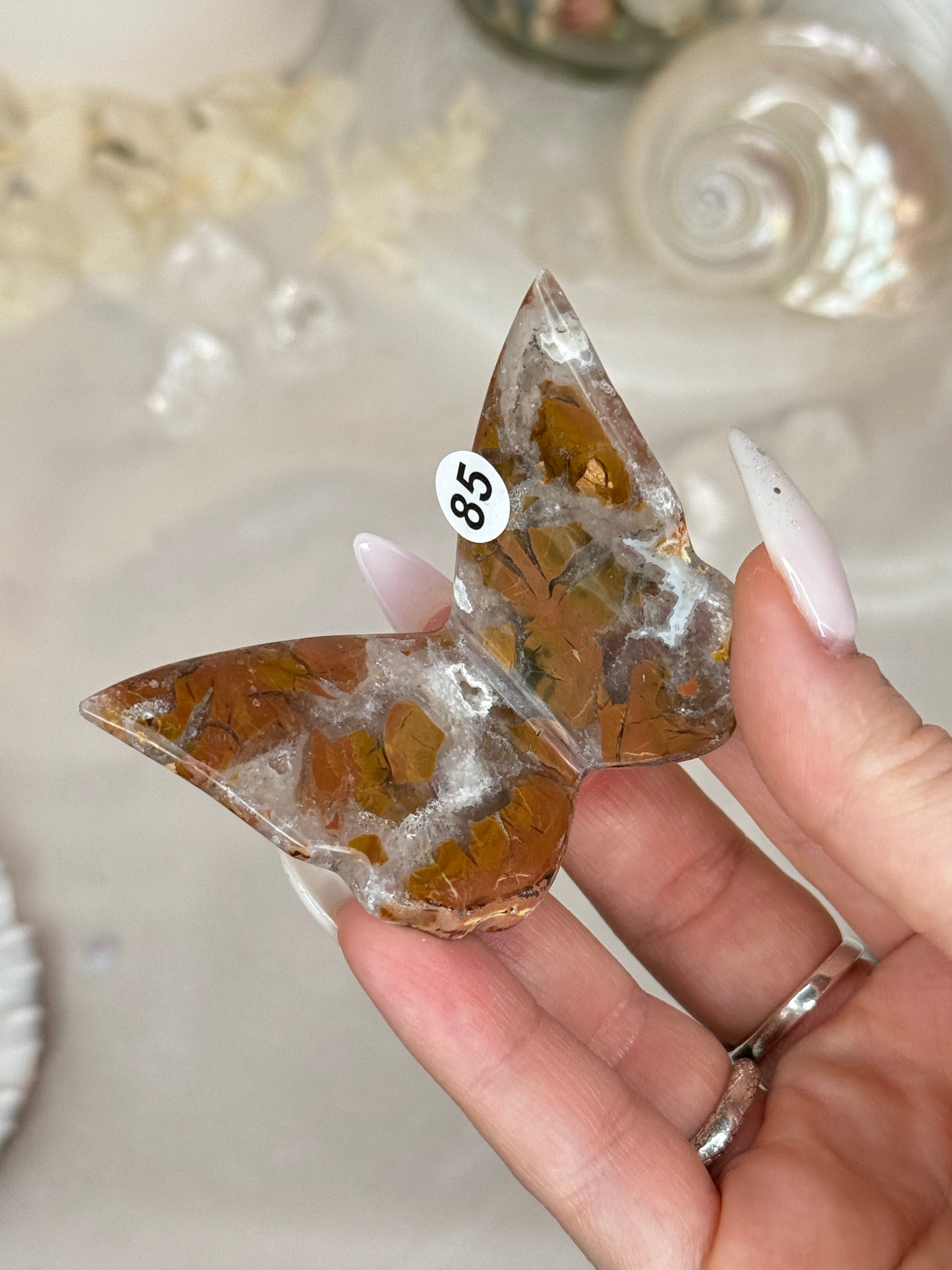 Papillons 3D - Jaspe breschia FORME KRISTALAME
