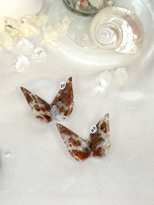 Papillons 3D - Jaspe breschia FORME KRISTALAME