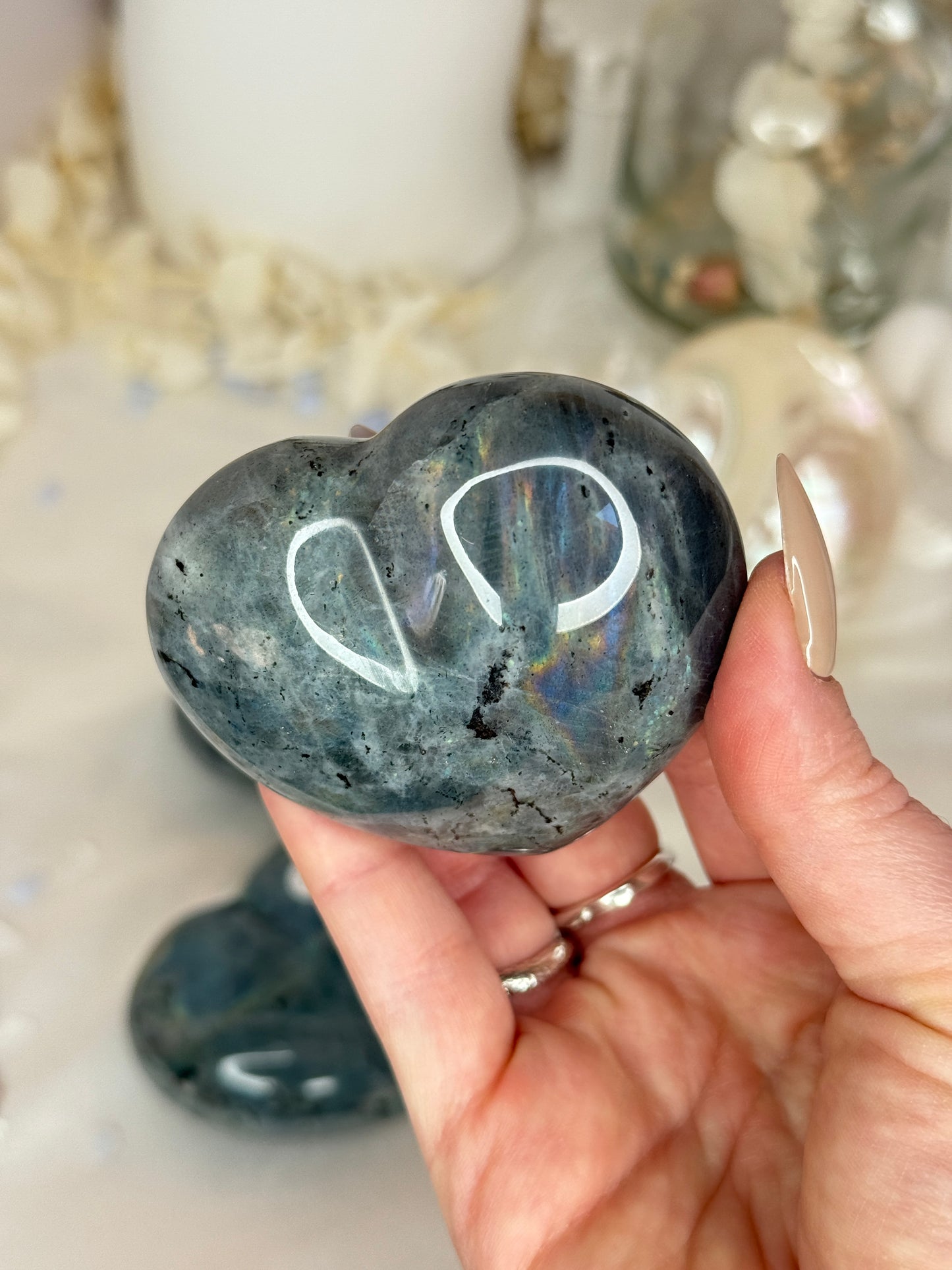 Cœurs labradorite