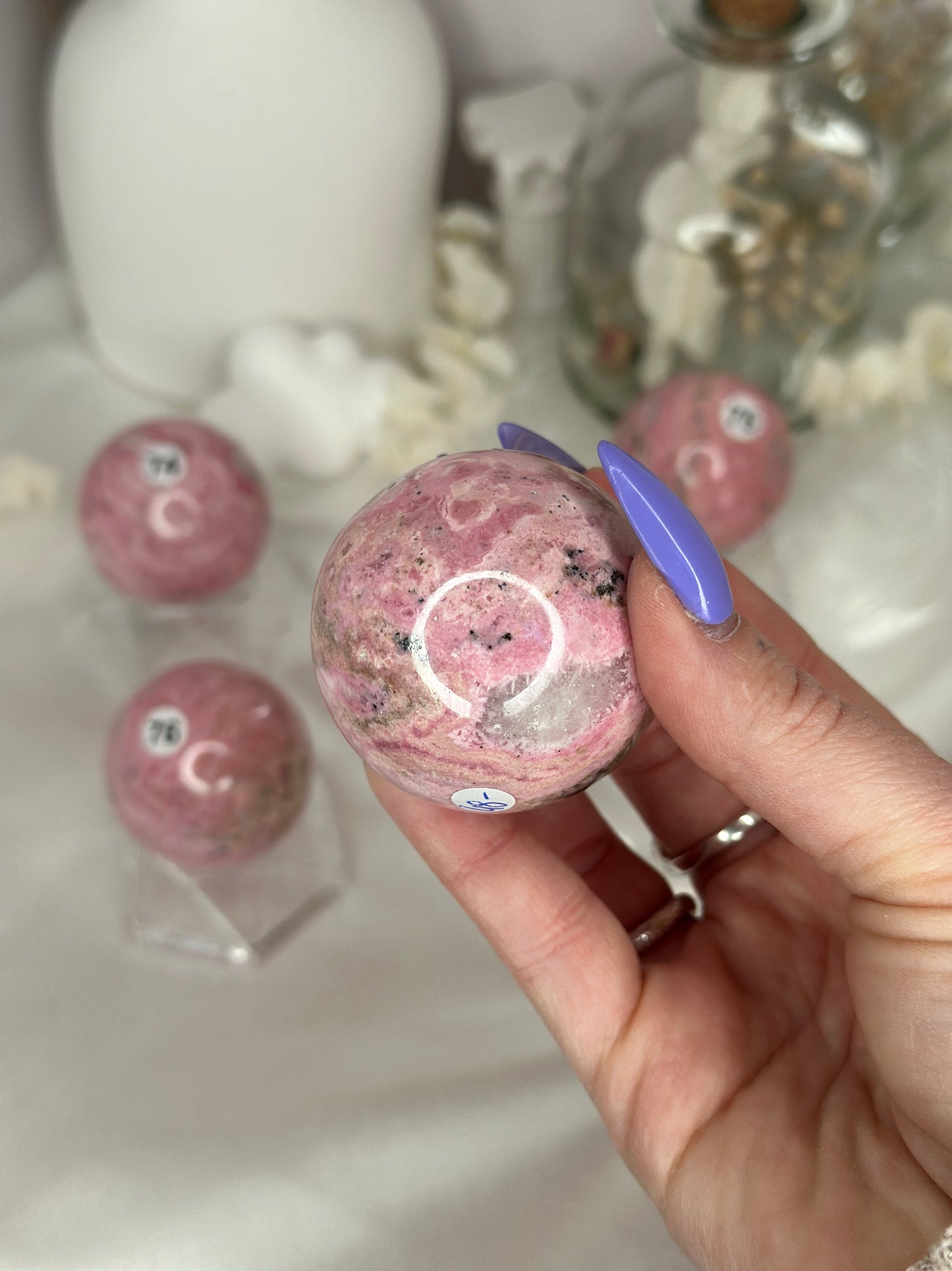 Sphères Rhodonite - Pérou