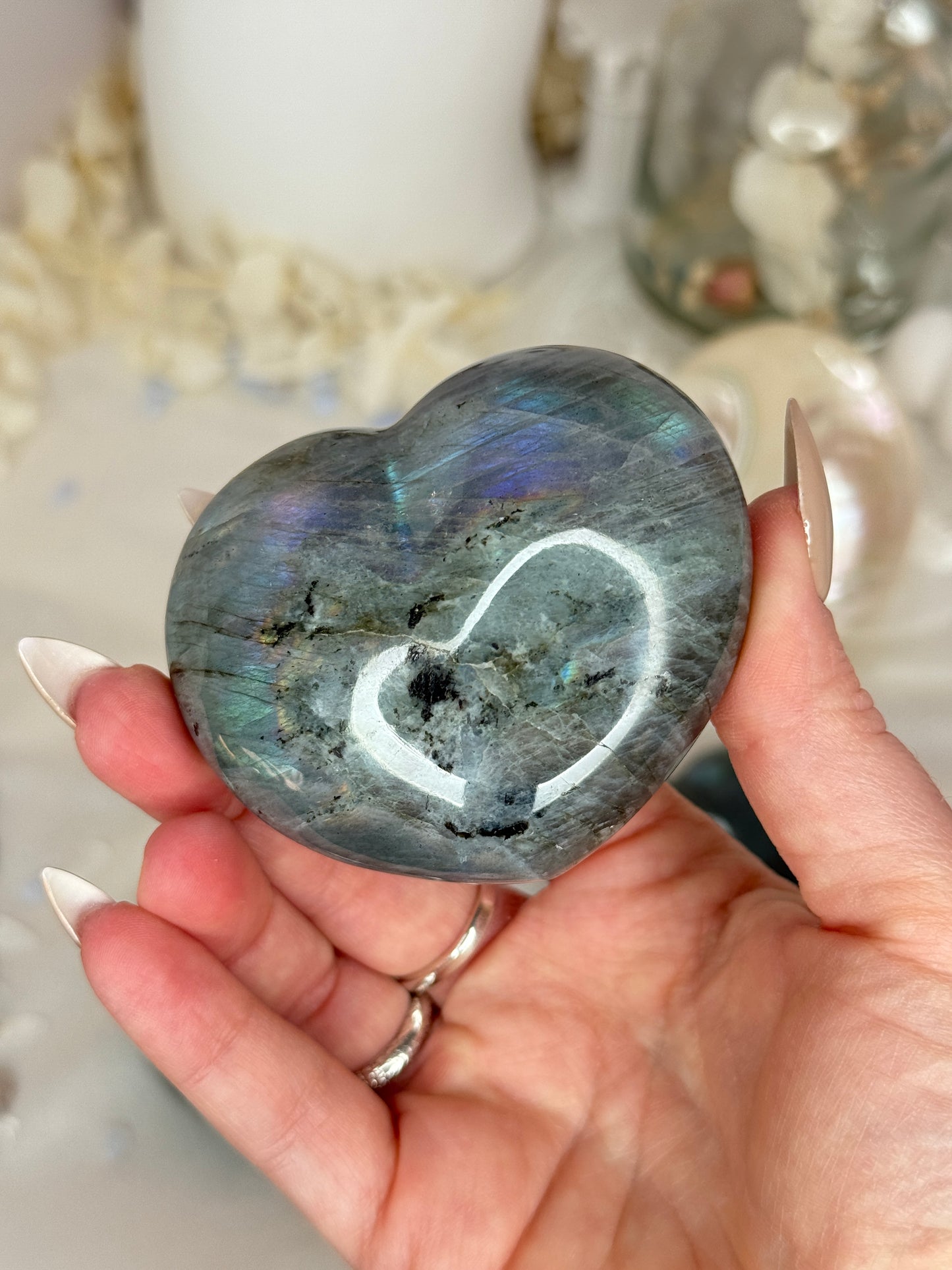 Cœurs labradorite