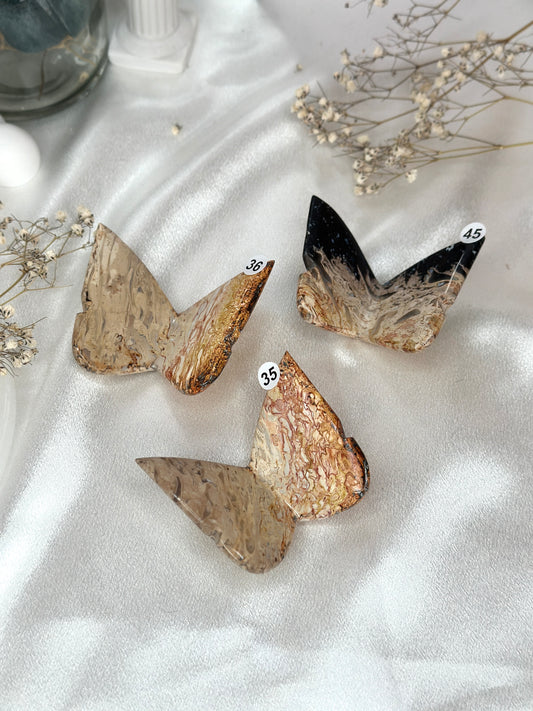 Papillons 3D - racine de palmier