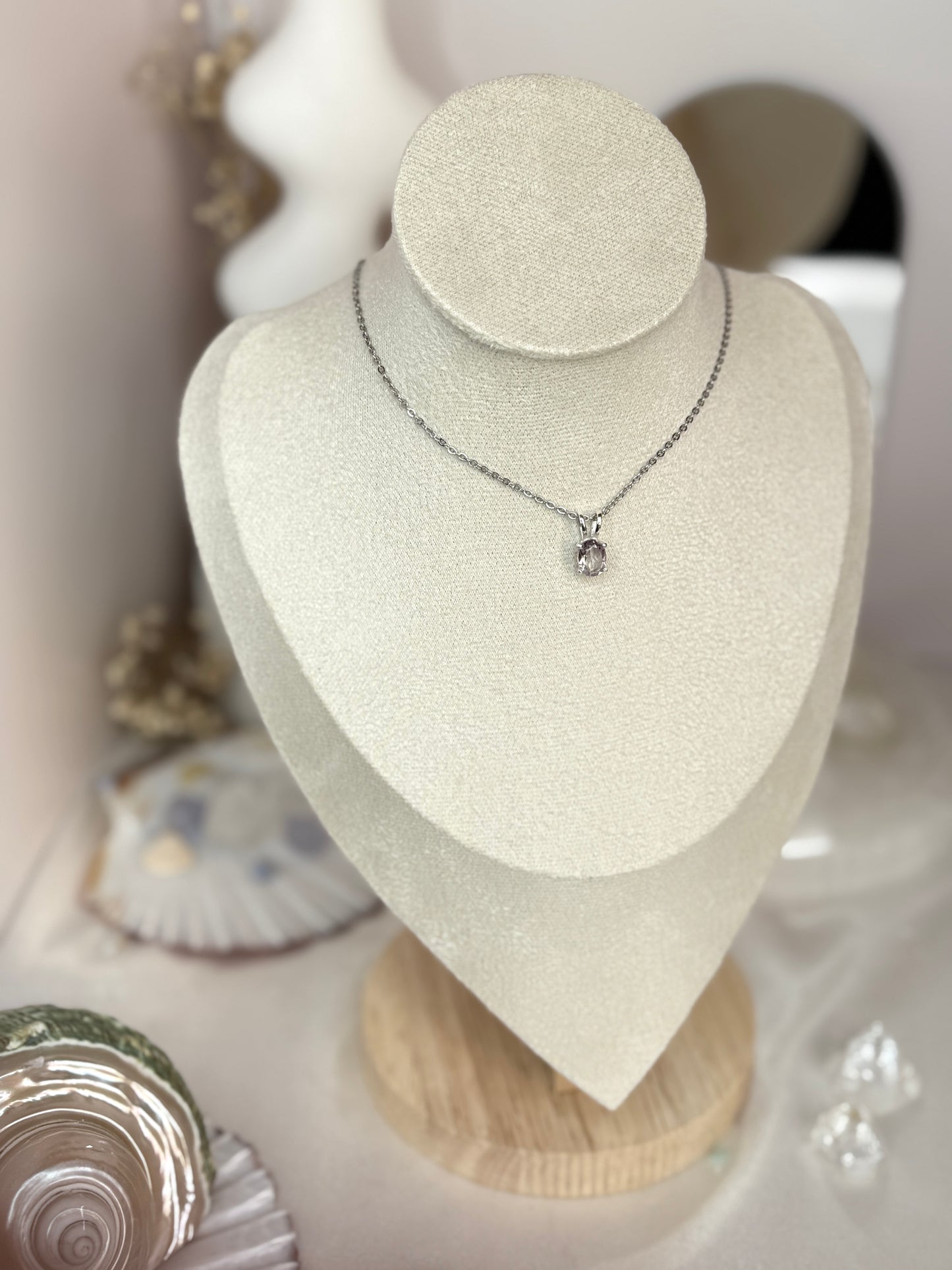 Petit pendentif améthyste Lavande - Argent 925