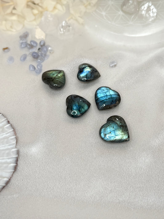 Petits cœurs - Labradorite