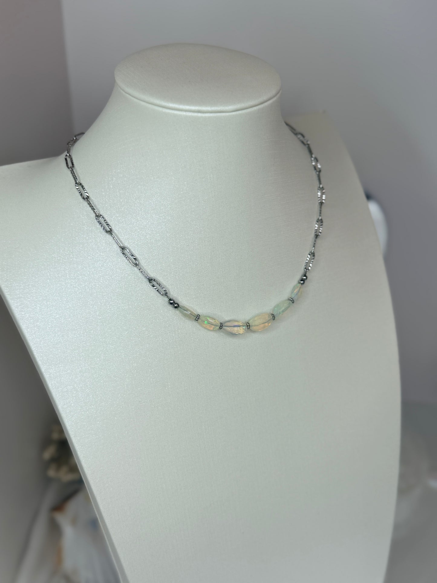 Collier Kristal Ame - opales