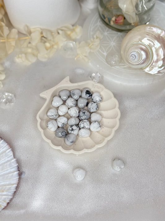 Minis cœurs howlite