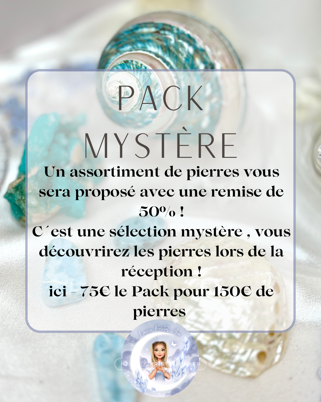 Pack mystère - 75€ pour 150€ de pierres