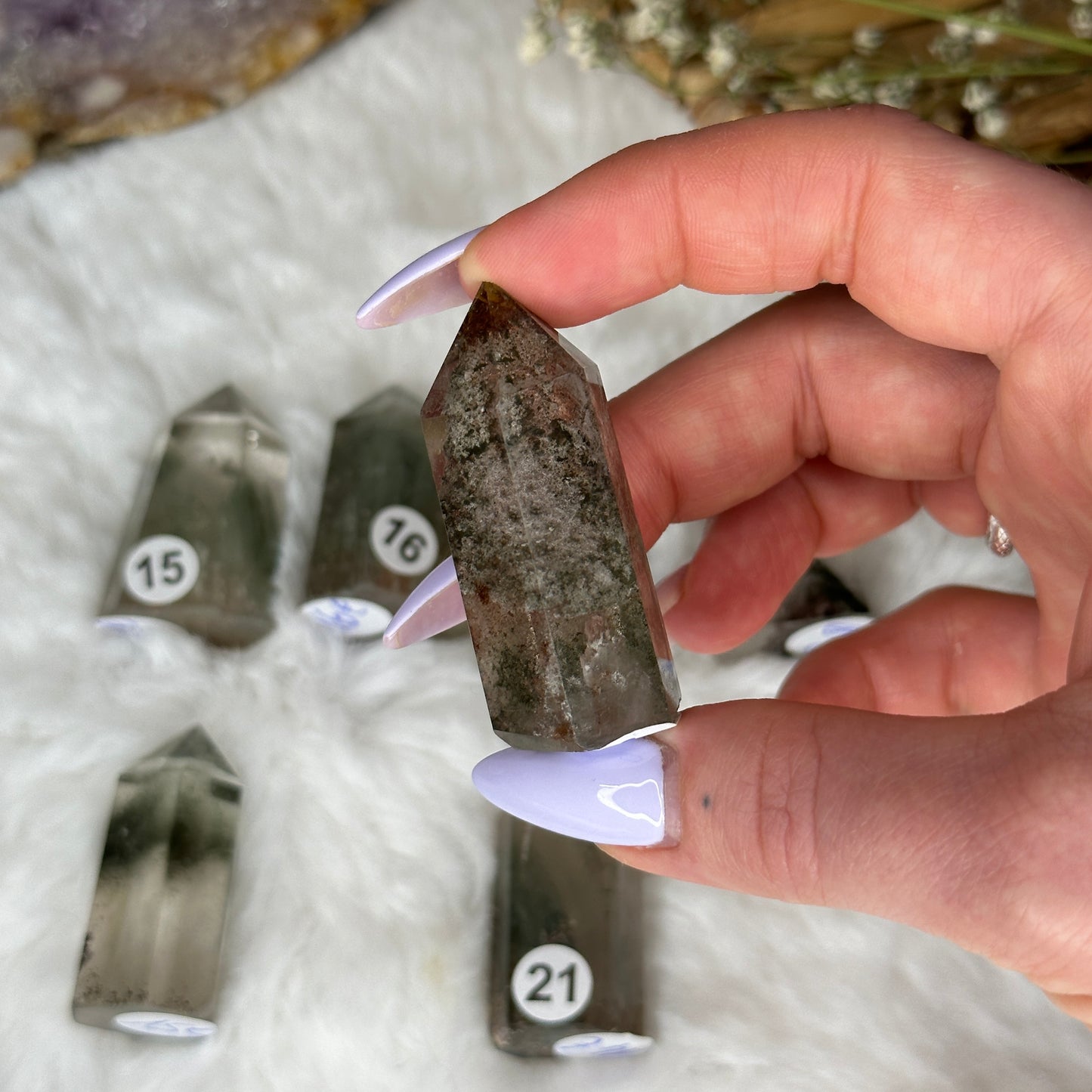 Pointes en quartz Jardin - Lodolite