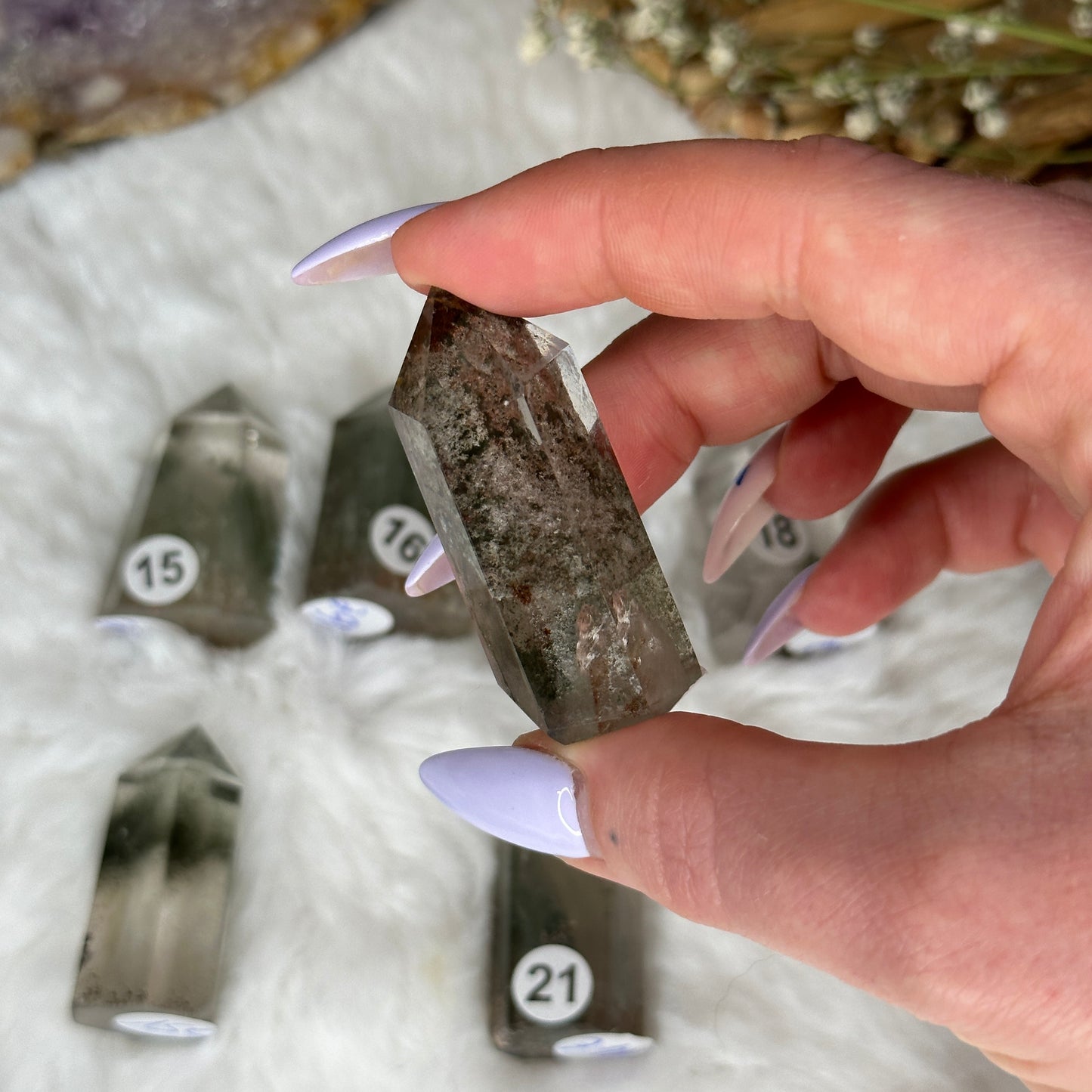 Pointes en quartz Jardin - Lodolite