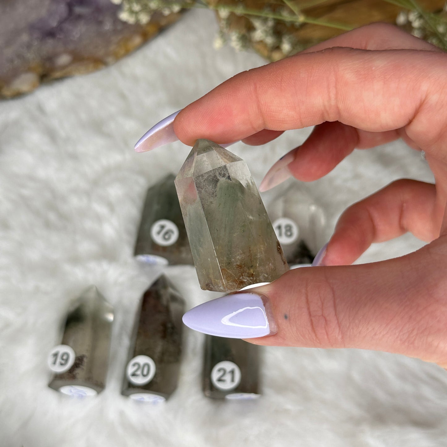 Pointes en quartz Jardin - Lodolite