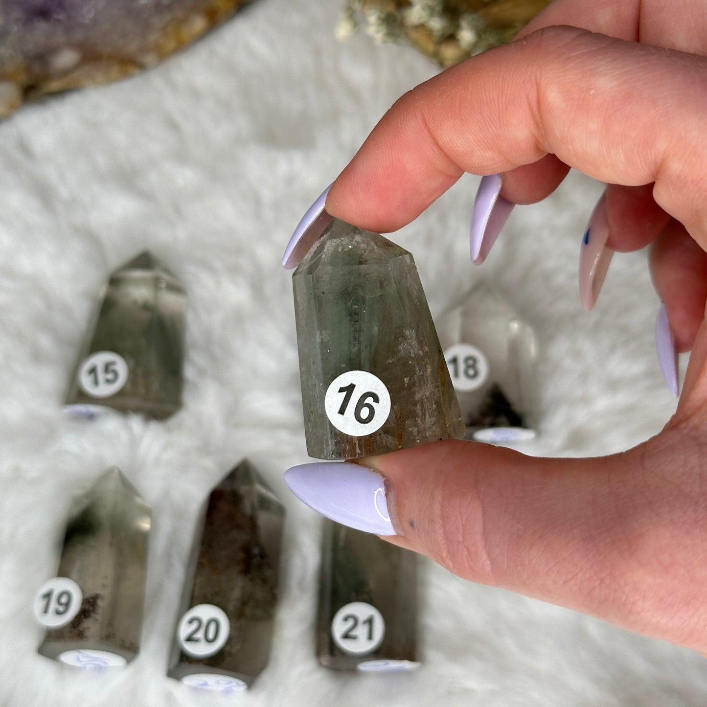 Pointes en quartz Jardin - Lodolite