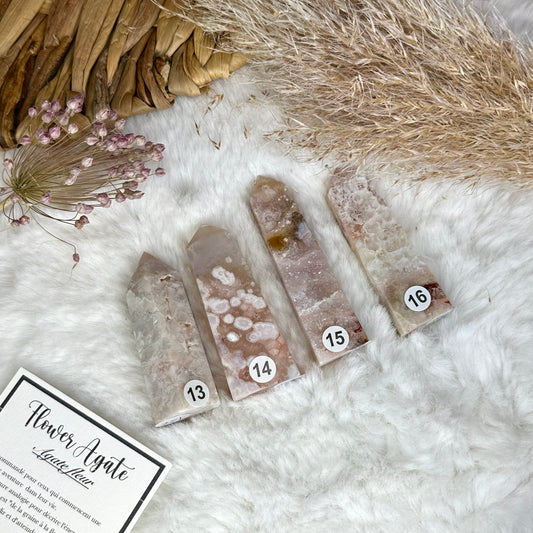 Pointes en Agate fleur